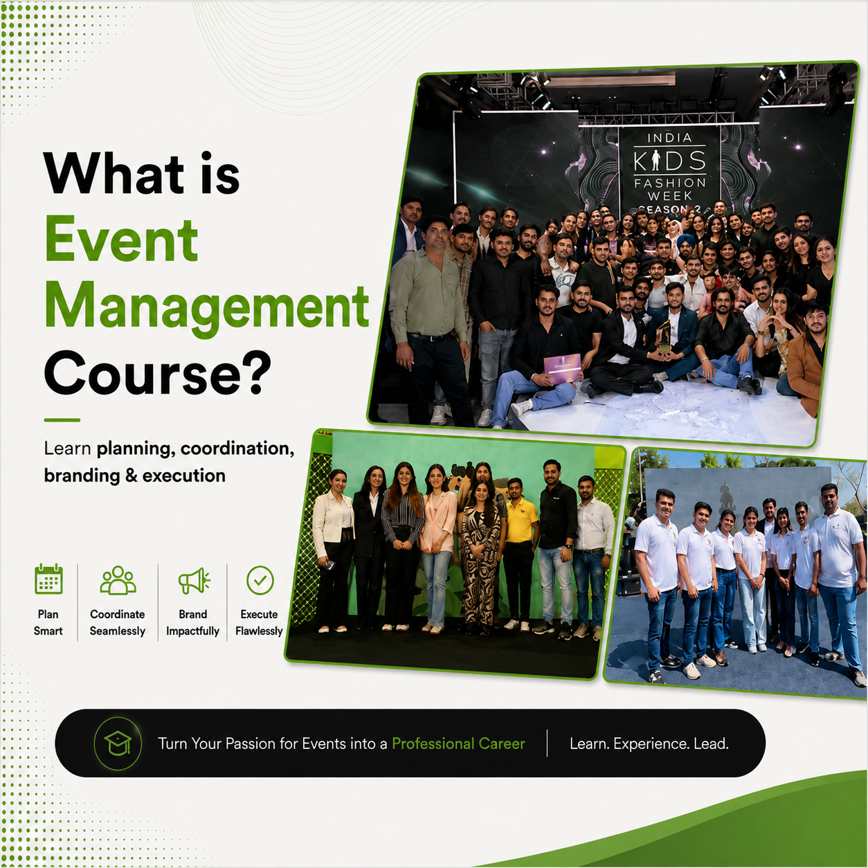 Learn everything about an Event Management Course with Event University. Explore eligibility, fees, career scope, and opportunities in Delhi. event management course