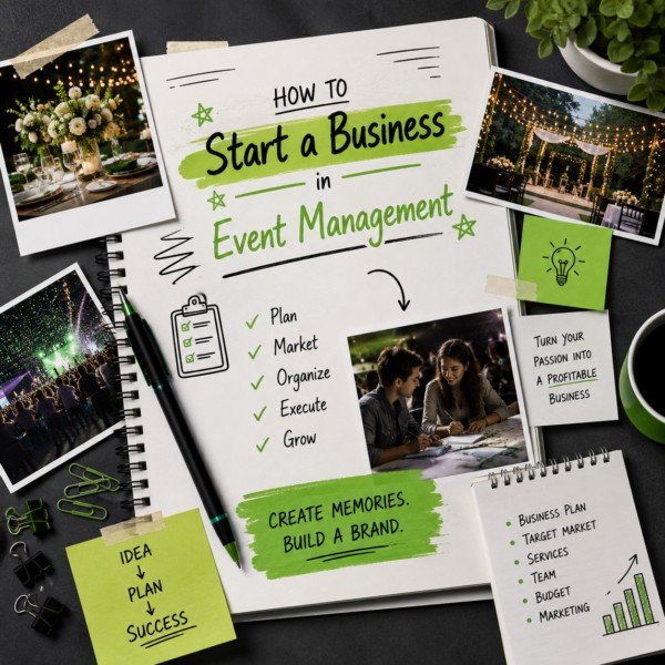 Learn how to start an event management business — niche, business plan, budgeting, vendors, and first clients. A complete guide by Event University. "Business in Event Management, event management business"