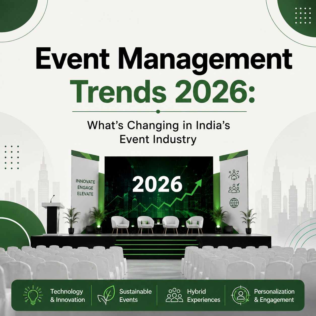 Explore event management trends 2026 in India, from AI and immersive experiences to sustainability, personalization and new event marketing strategies.trends in event marketing, trends in event planning industry